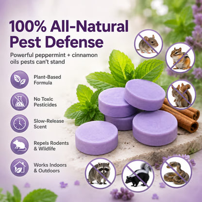 All-Natural Peppermint & Cinnamon Pest & Rodent Repellent Pucks