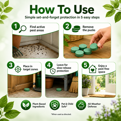 All-Natural Peppermint & Cinnamon Pest & Rodent Repellent Pucks