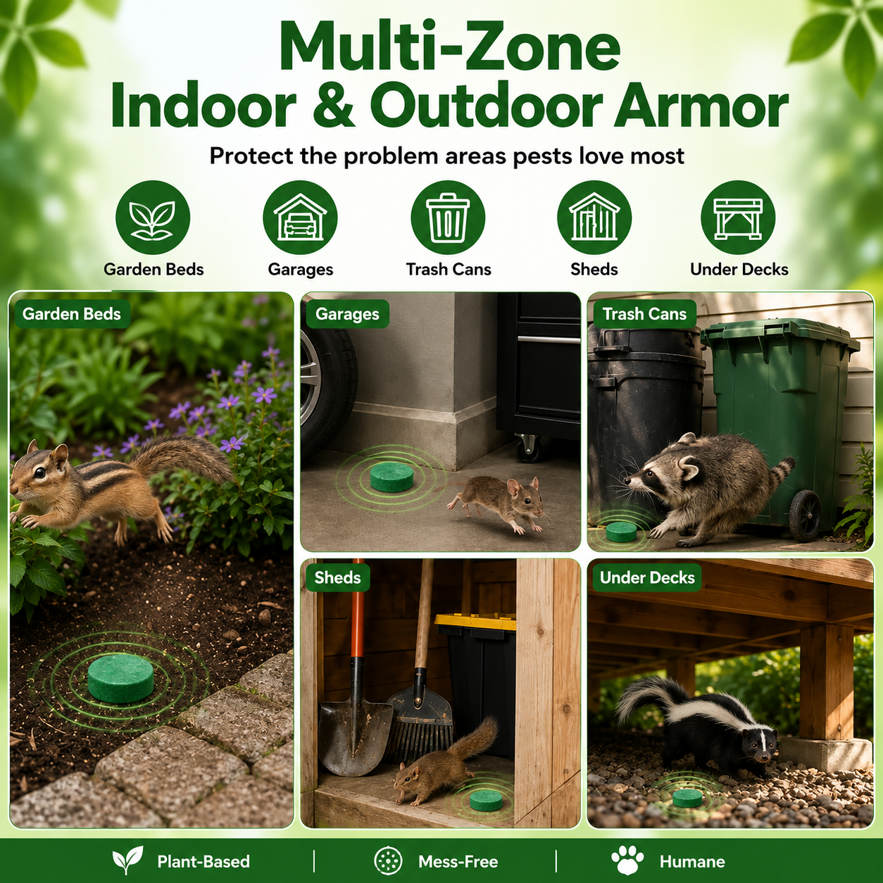 All-Natural Peppermint & Cinnamon Pest & Rodent Repellent Pucks