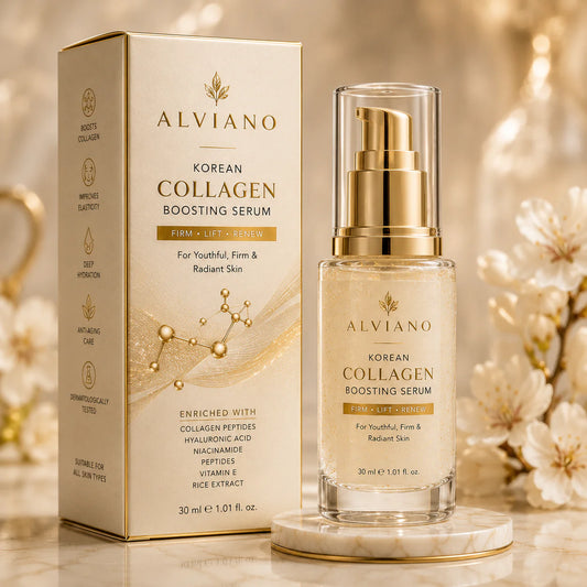 ALVIANO Korean Collagen Boosting Serum – Firming, Lifting & Youthful Glow Formula (30ml)
