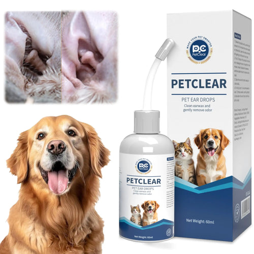 🐶🐱 Pet Clear Natural 60Ml Ear Drops